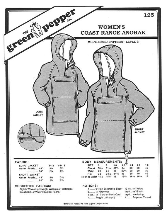 Sewing Pattern Anorak | green pepper sewing pattern anorak pattern anorak sewing Sewing Pattern Anorak | green pepper sewing pattern anorak pattern anorak sewing