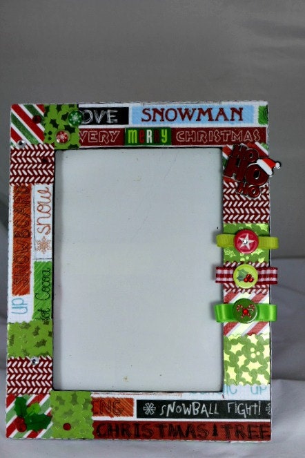 Very Merry Christmas 5 x 7 Custom Picture Frame