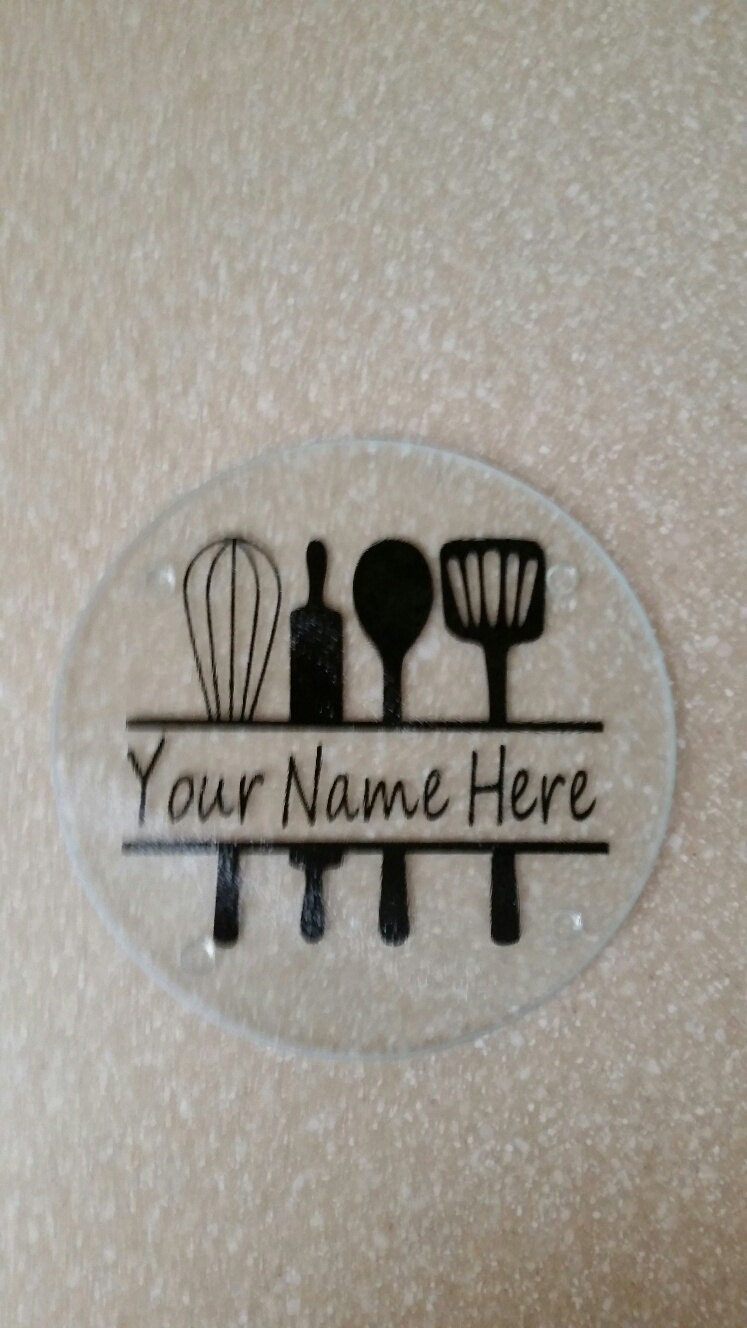 Personalized Glass Hot Plate Kitchen hot plate cutting board