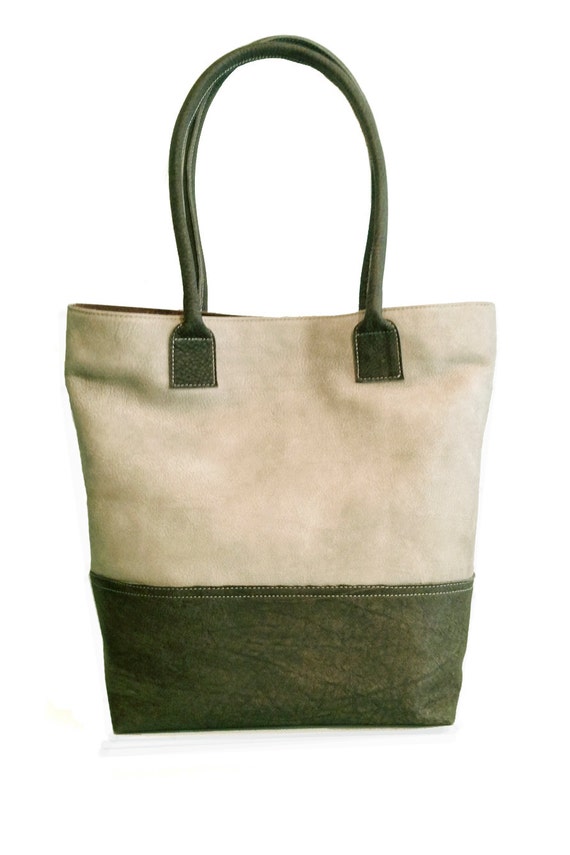 Sale Gray leather tote bag GREY Leather Bag by LimorGalili