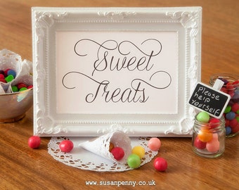 Sweet treats sign | Etsy