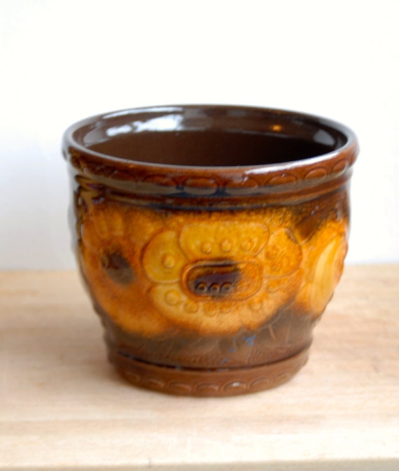 Ceramic Plant Pot  by Scheurich Keramik  West Germany 887