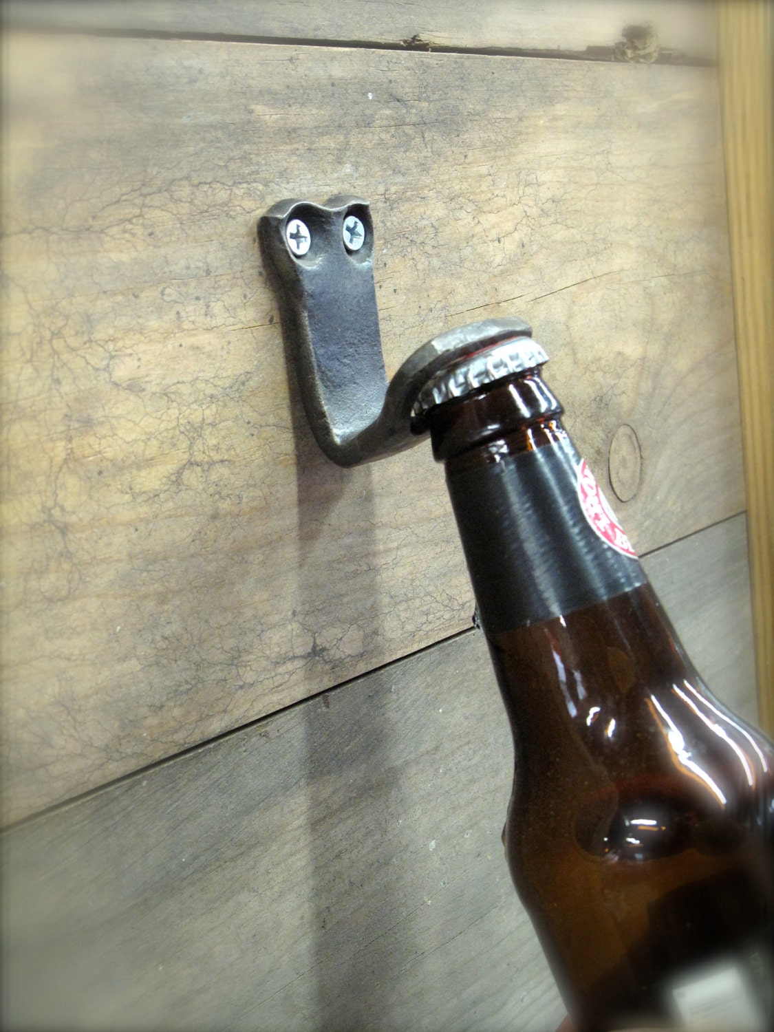 Bottle Opener blacksmith hand wall mounted wrought