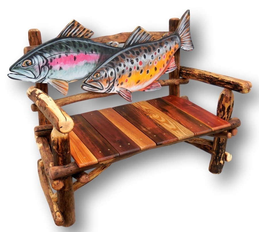 Fish Bench Trout Bench Fish Furniture Fly Fishing