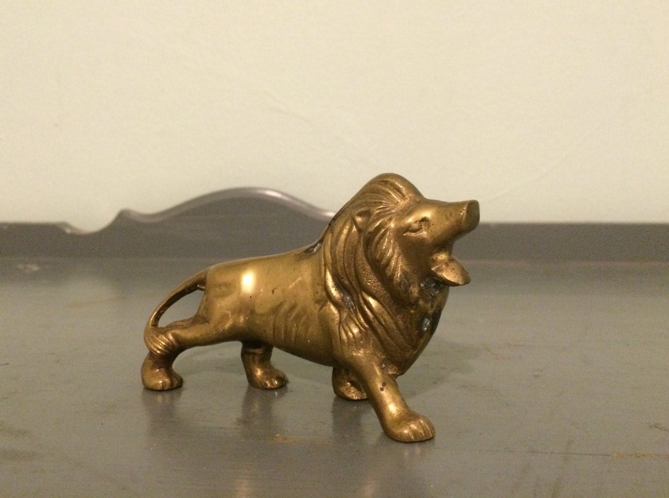 5 Brass Lion Figurine