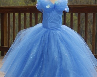 Cinderella Disney Dress Costume / Cosplay Gown 2015 Live