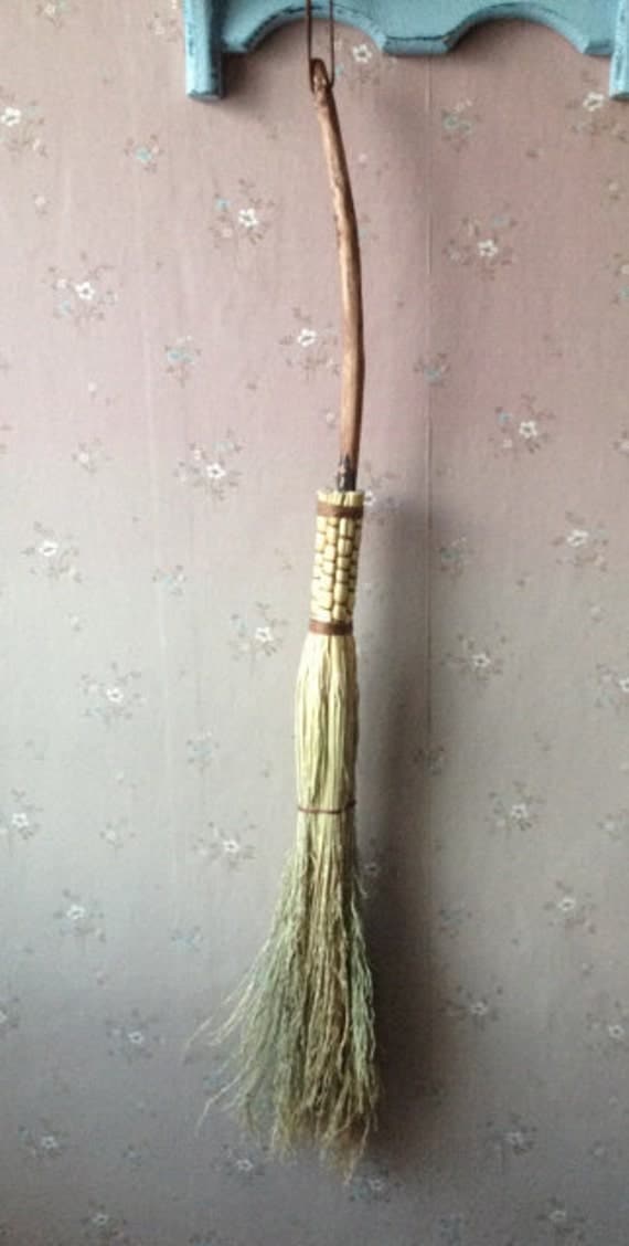 Cobweb broom. 100% Broom Corn handcrafted by CleanSweepsAndWhimsy