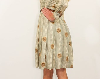 70's Vintage Peony Dress