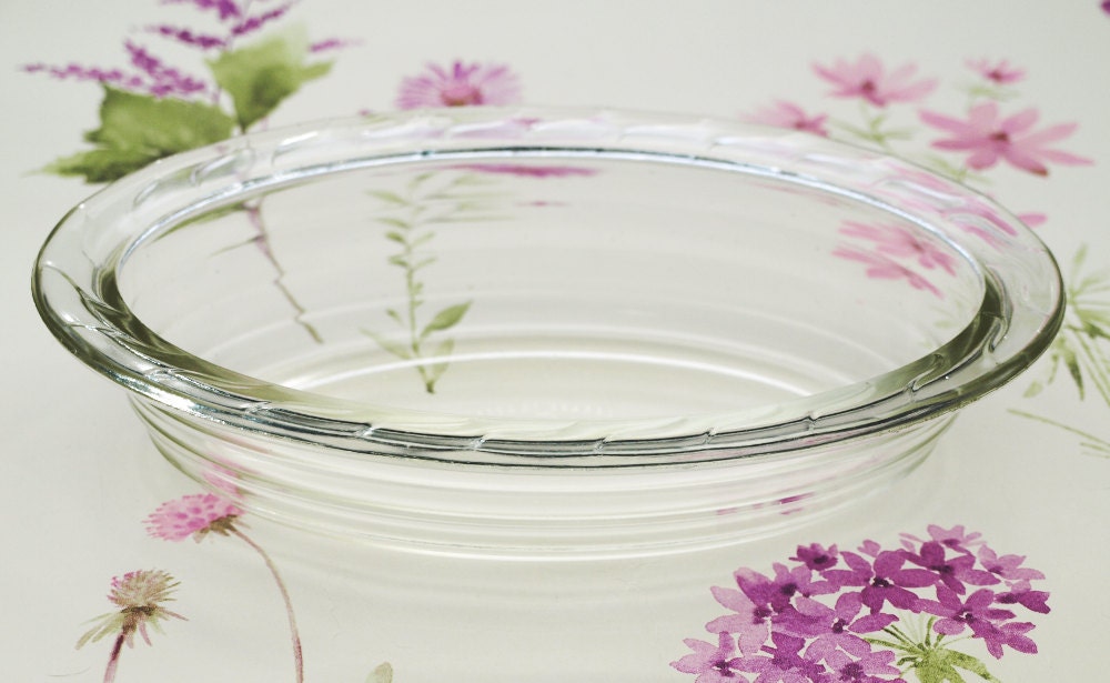Pie Dish, Oven Dish, Glass Dish, Glass Pie Dish, Phoenix Glass, 1940s