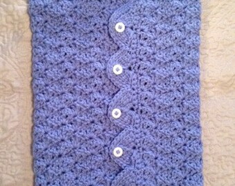 Button-Up Baby Cocoon and Hat Set