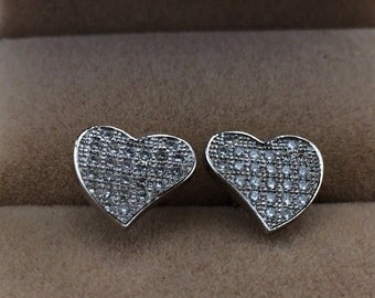 Silver Love Earrings,Pairs Stud Earrings,925 Silver Women Jewelry,Lovely Earrings,bride's Wedding Gifts