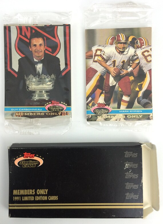 Items similar to 1991 Topps Stadium Club Members Only Limited Edition
