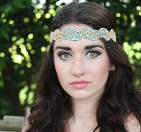 Items Similar To Beaded Boho Headband Hippie Headband Beaded Bohemian