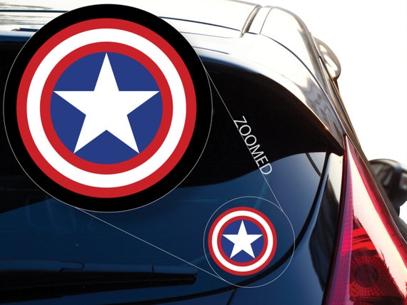 Captain America Red White Blue Decal Sticker for by YoonekGraphics