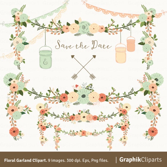 clipart flower garlands - photo #4