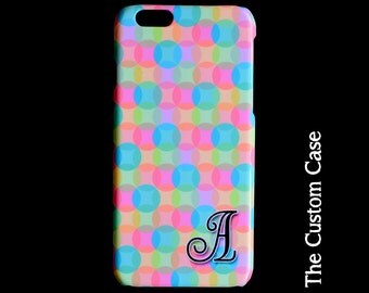 Mod Dots Phone Case, Customized Initial Iphone Case, Retro Geometric Phone Case, Iphone 4/5/5c/6/6+, Samsung Galaxy S3/S4/S5/S6/S6 Edge