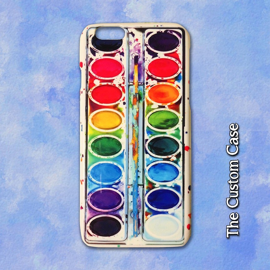Watercolor Palette Phone Case Rainbow Paint Iphone Cover