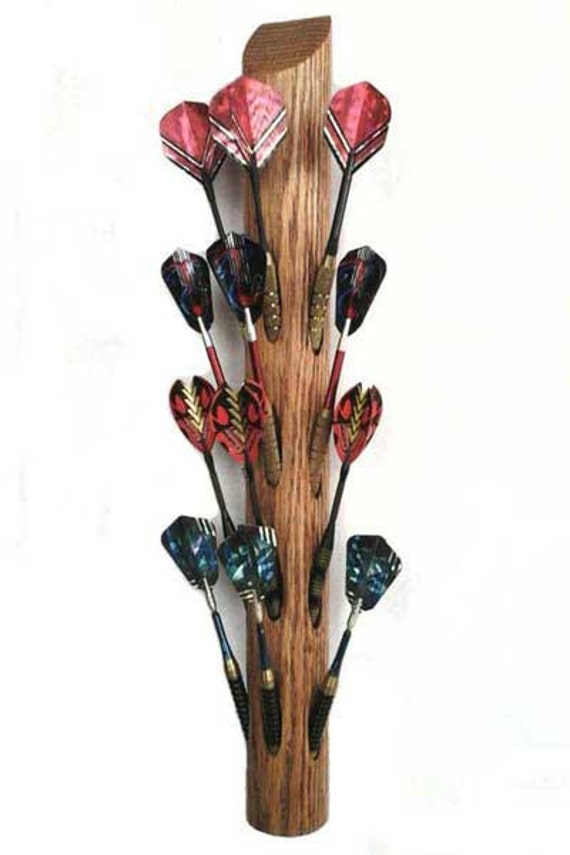Handcrafted Dart Holder Wall Mount Dart Display Rack. by Darttree
