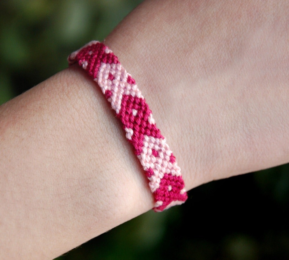 Breast cancer awareness bracelet Cancer survivor jewelry