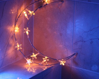 Kids room Moon Light, Kids room decor, Romantic lighting, Moon Fairy Light, Moon bedroom decor, childrens nightlight, moon decor