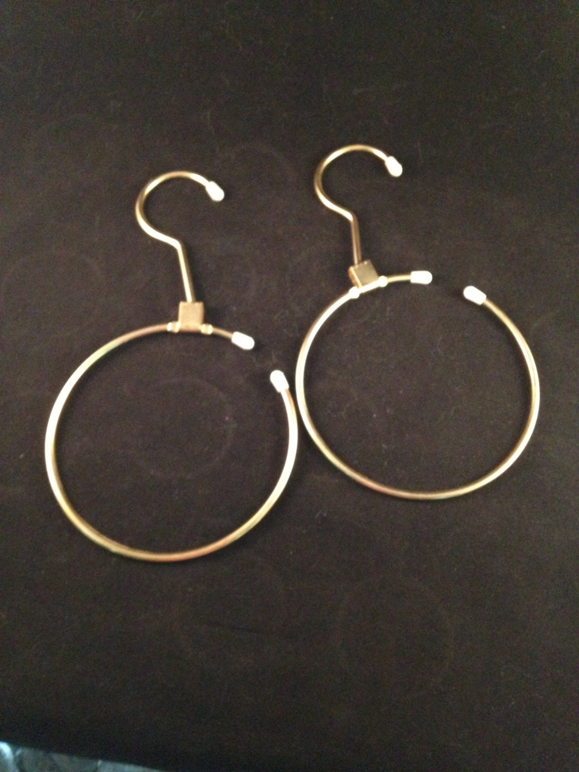 Vintage Metal Ring Belt Hanger Set of 2