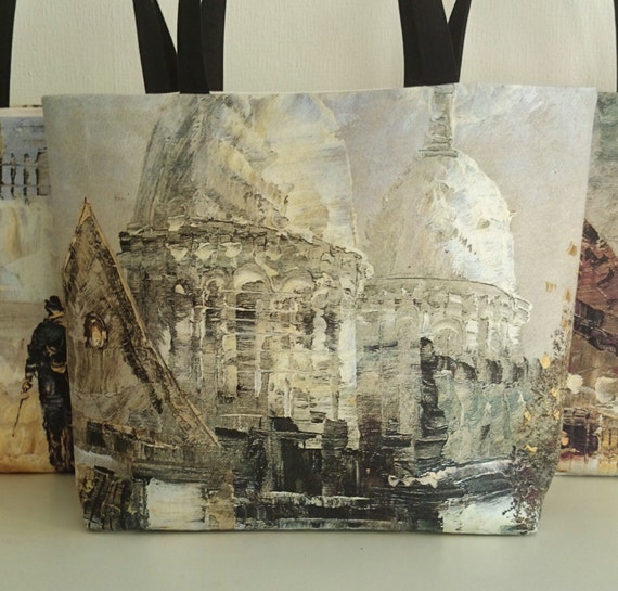 ... coeur of Paris, beach bag, canvas bag, handmade casual chic handbags