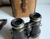 Antique Hunting Binoculars, Field Glasses, Military, Collectible Glasses, Steampunk, Bird Watching, Spy Gear, Tower binocular, Optics