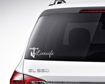 Linewife Vinyl Car Decal Vinyl Lettering Bumper Sticker Laptop Decal Linewife