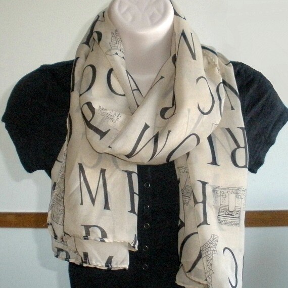 SALE Womens Fashion Scarf Cream Scarf Black Scarf Pink