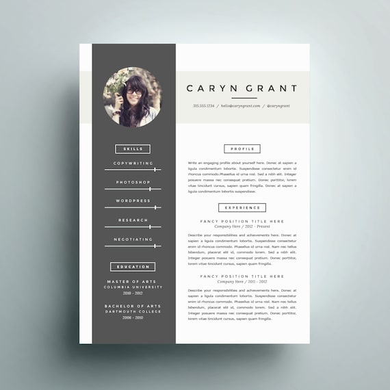 Professional Resume Template and Cover Letter Template for