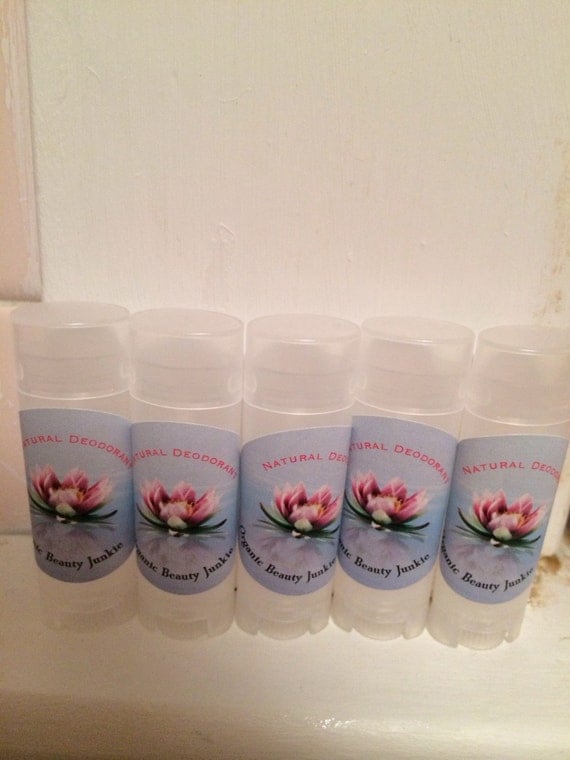 Organic Deodorant - Natural Deodorant - Sample size deodorant 5-pack - orange deodorant- bergamot deodorant- lavender deodorant 