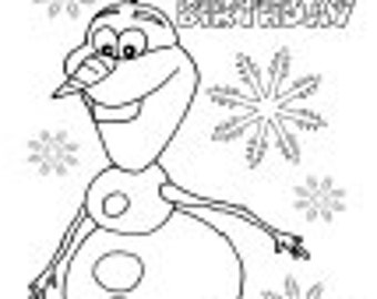 Popular items for frozen coloring on Etsy