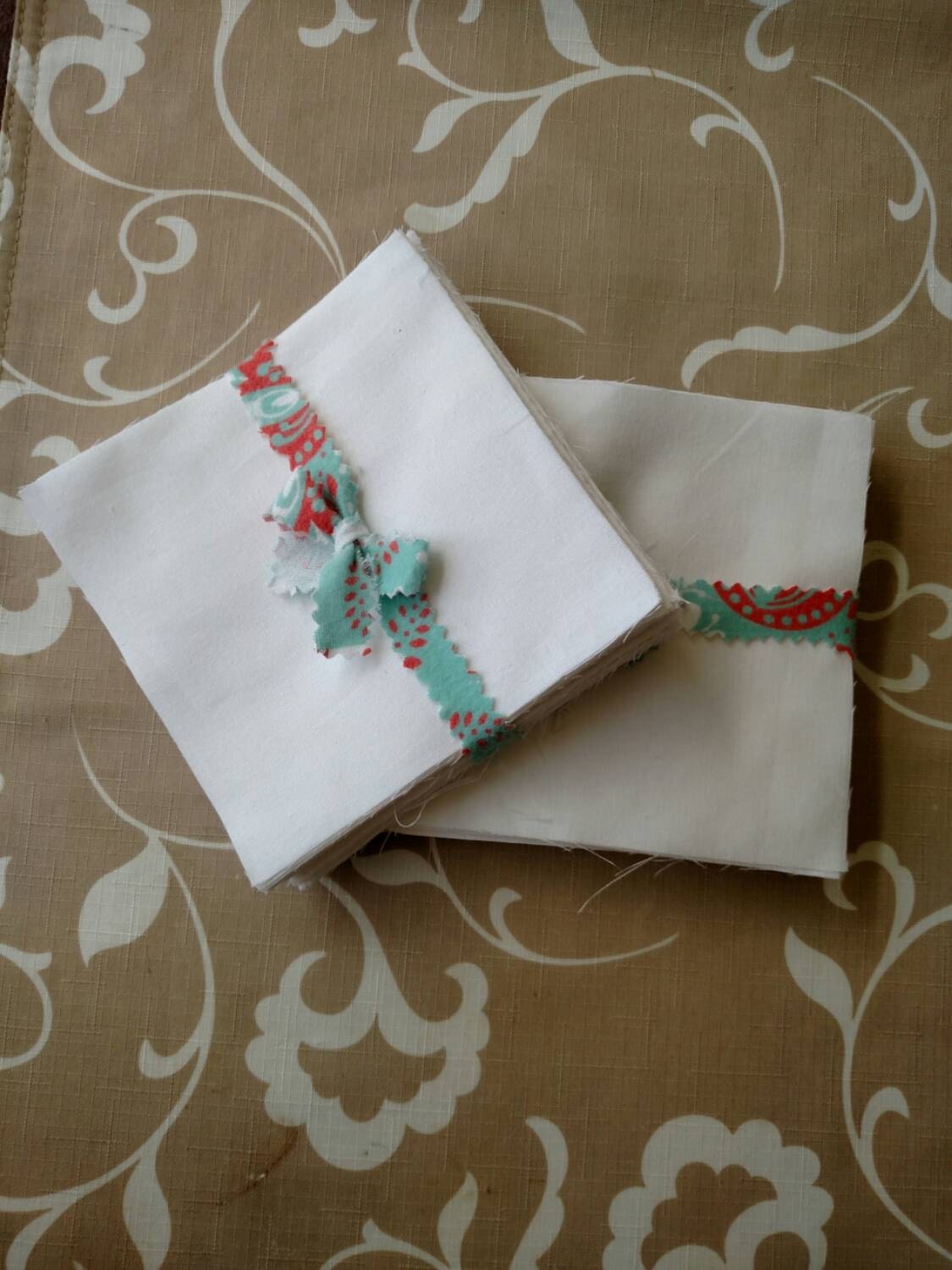 42 5" white 100 Cotton quilting squares from Bonsmile on Etsy Studio