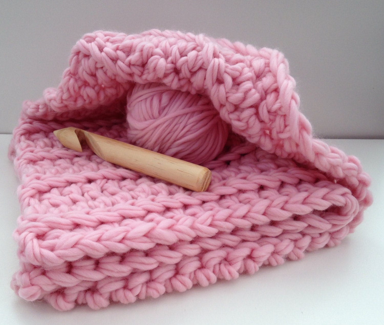 Kit coperta per neonato all'uncinetto. DIY Learn to crochet super