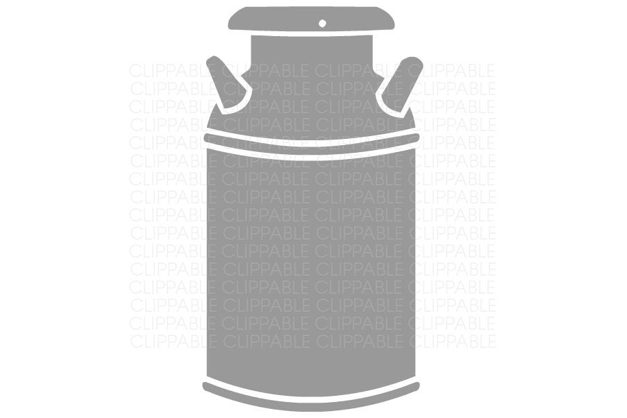 Old Dairy Milk Can Clip Art Digital Graphics Instant