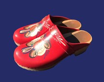 Popular items for hand painted clogs on Etsy