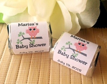 Owl Favors, Owl Gifts, Owl baby Shower, owl candy wrappers, owl baby, owl wedding, candy gifts, owl theme, owl decor