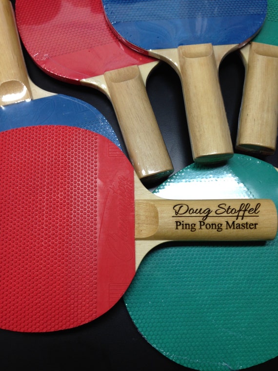 Custom Engraved Ping Pong Paddle Free Shipping