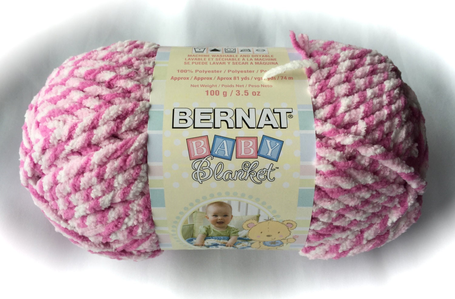 yarn dove little blanket bernat baby lilac Blanket 3.5 Bernat Baby 100 PINK Yarn TWIST oz. 03616 47412