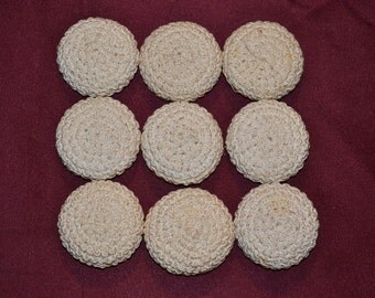Hand Crocheted Victorian Buttons.