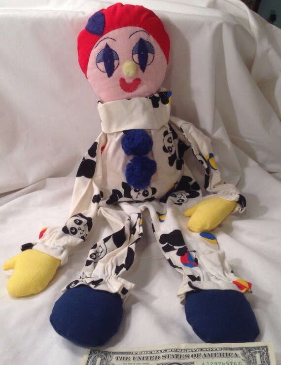 stuffed clown doll