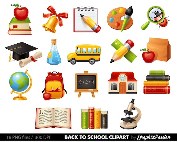 back to school party clip art - photo #21