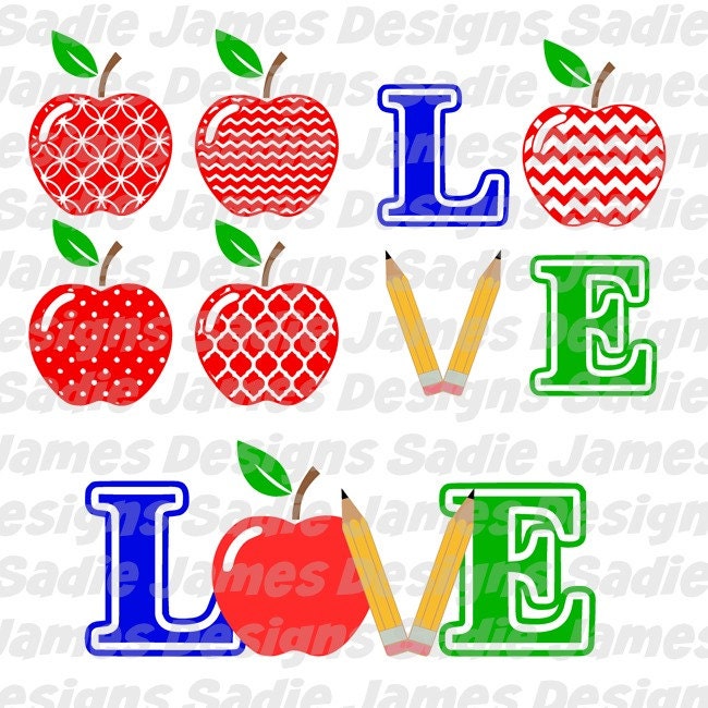 Download Teacher LOVE SVG and Silhouette Studio cutting file Instant