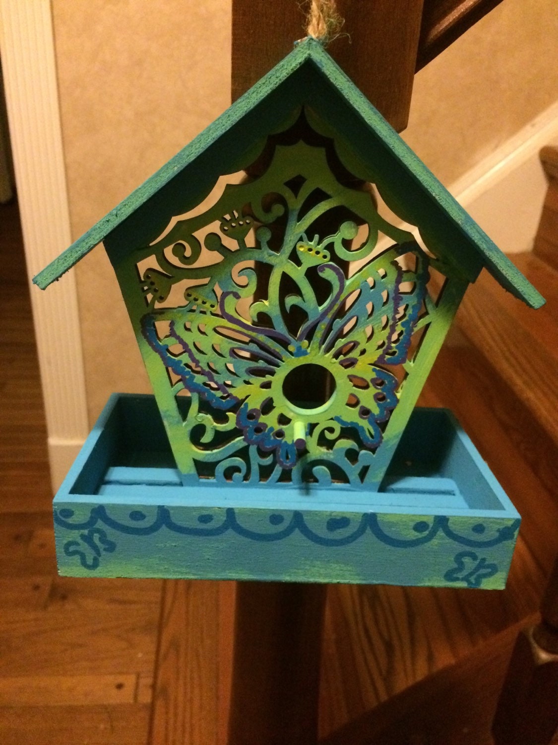 Hand Painted Bird Feeder By AnnaWillardArt On Etsy   Il Fullxfull.748457139 Xyba 