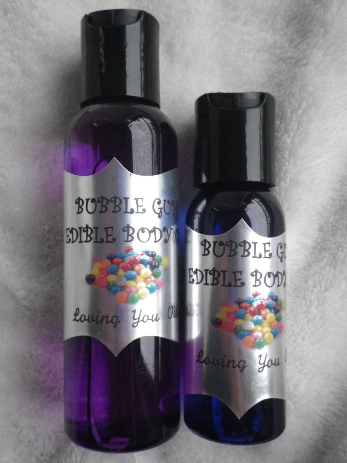 Bubble Gum Flavored Edible Body Oil by LovingYouOilsAndMore