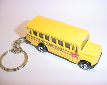 School bus key chain | Etsy