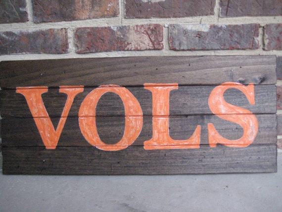 Tennessee Vols Sign: Handmade Sign Football Sports Man