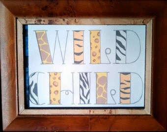 Animal Print Nursery Art