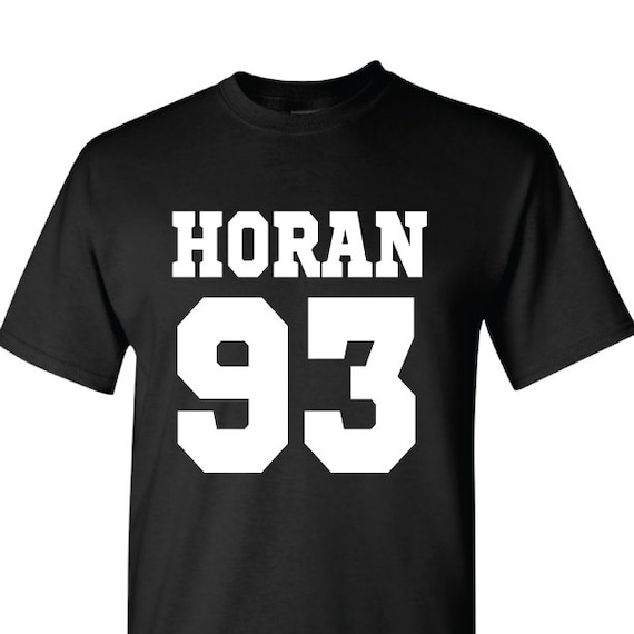 Niall Horan One Direction T shirt Date of birth Tee American Varsity ...