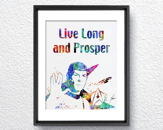 Mr. Spock Live Long and Prosper Leonard Nimoy Star Trek